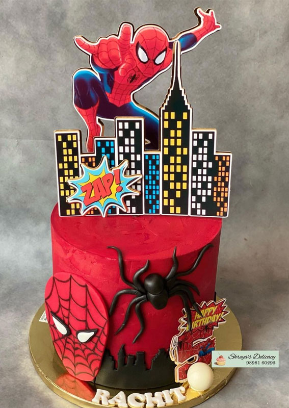 Spider Man Decorated Cake