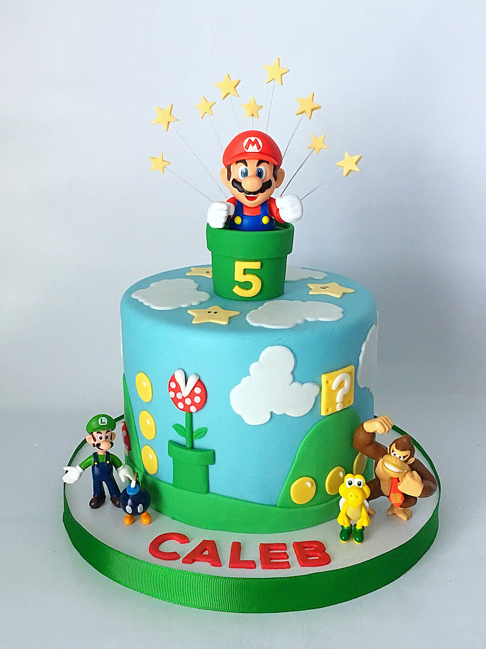 Mario Bros Decorated Cake