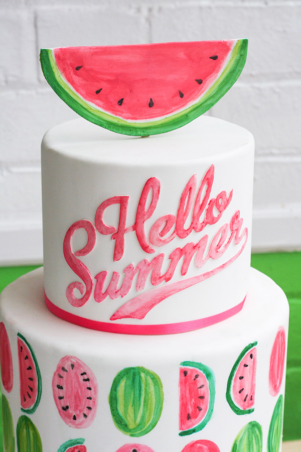 Watermelon Decorated Cake