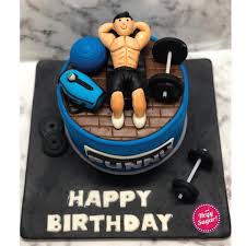 Bodybuilding Decorated Cake