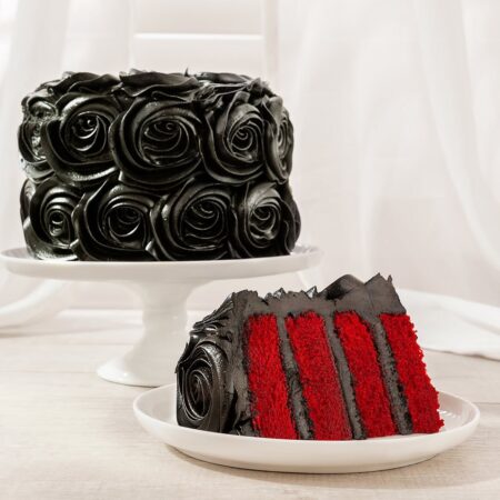 Black Decorated Cake