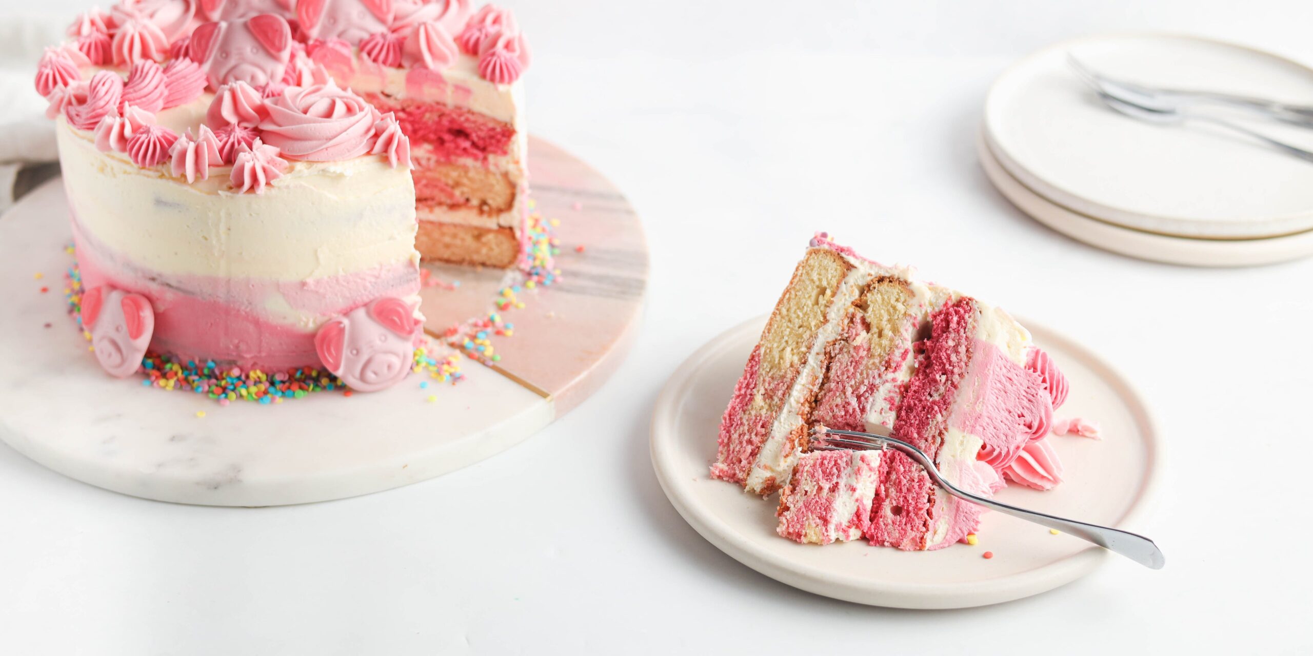 Pink Decorated Cake