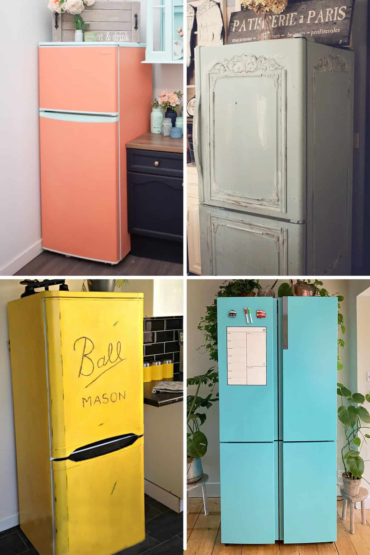 Decoration of Colored Refrigerators