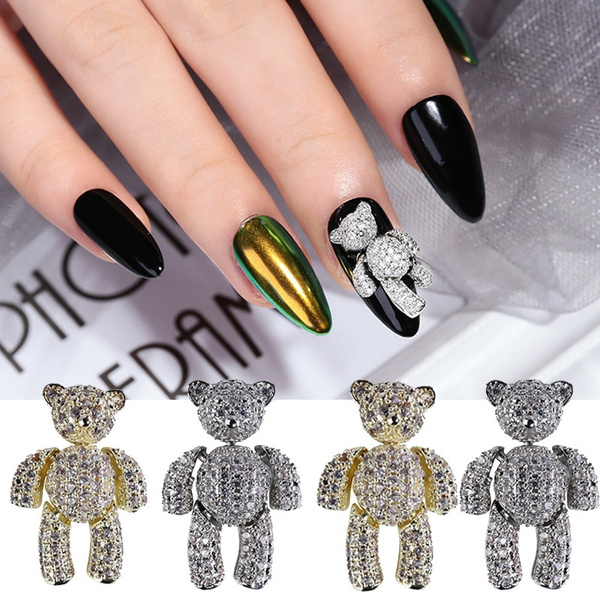 Teddy Bear Decorated Nail