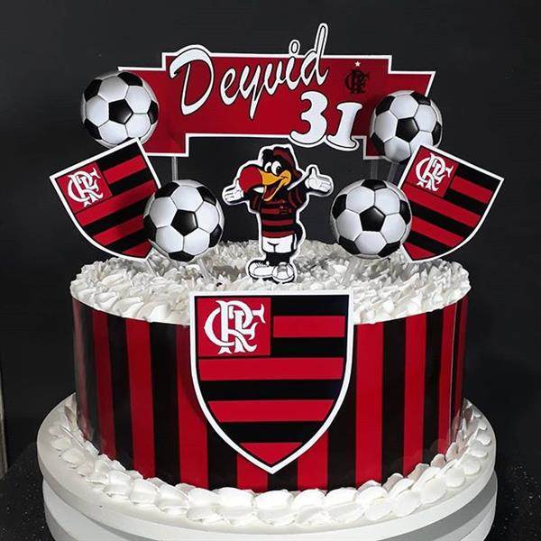 Bolo Decorado Flamengo