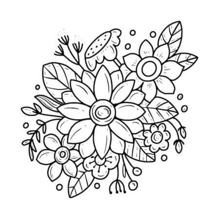 desenho-para-colorir-flores