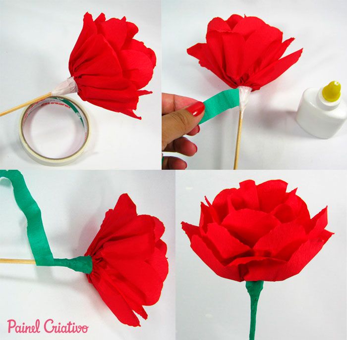 Flor De Papel Crepom