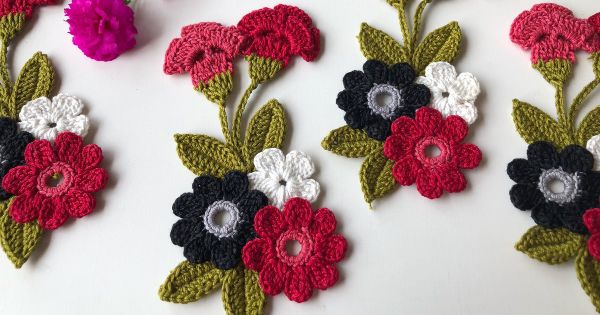 Flores De Croche Para Aplicacao