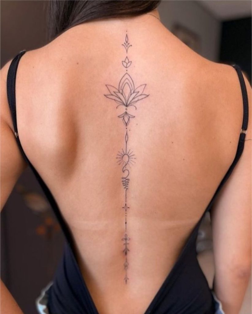 Tatuagem Feminina nas costas