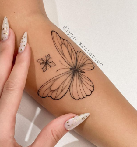 tatuagem-feminina-de-borboleta