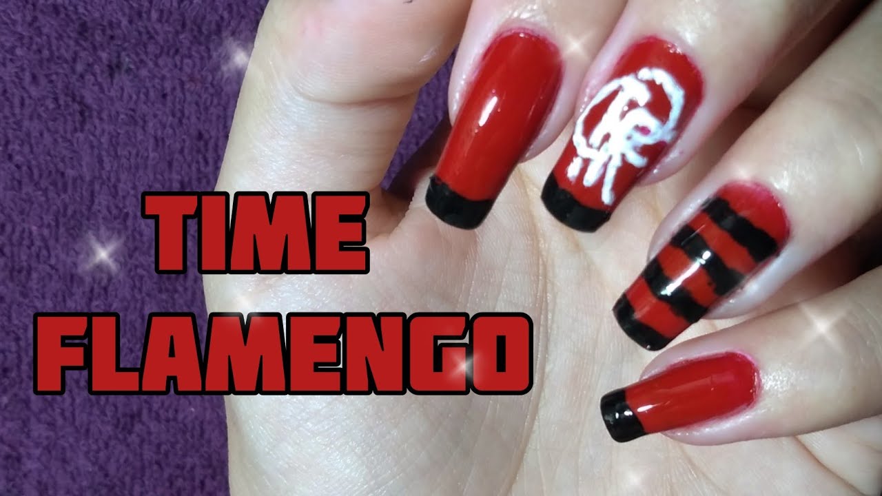 Unha Decorada Flamengo