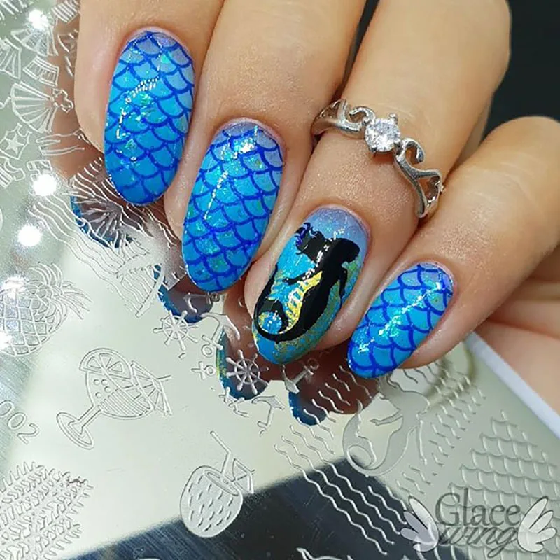 mermaid nail decoration