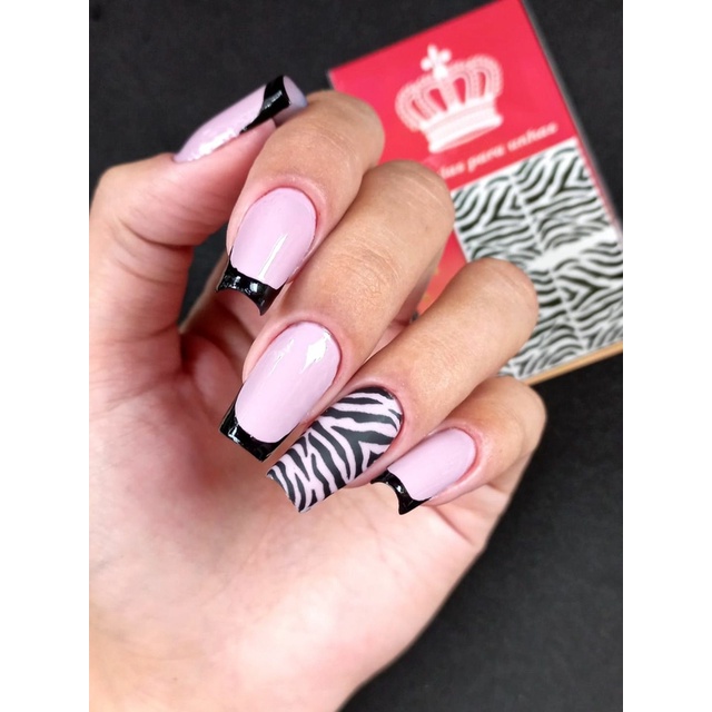 Unha Decorada Zebra