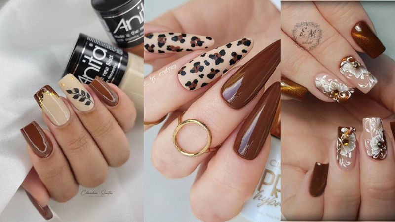 unhas-decoradas-marrom