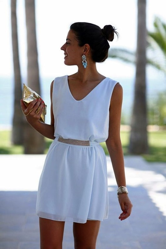 look vestido de festa verão branco