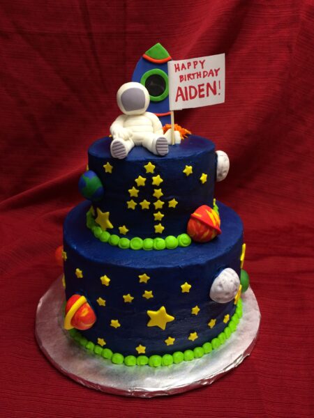 Astronaut Decorated Cake