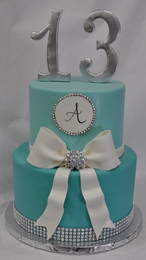 Tiffany Blue Decorated Cake