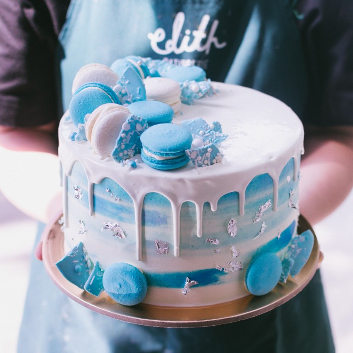 Blue Decorated Cake