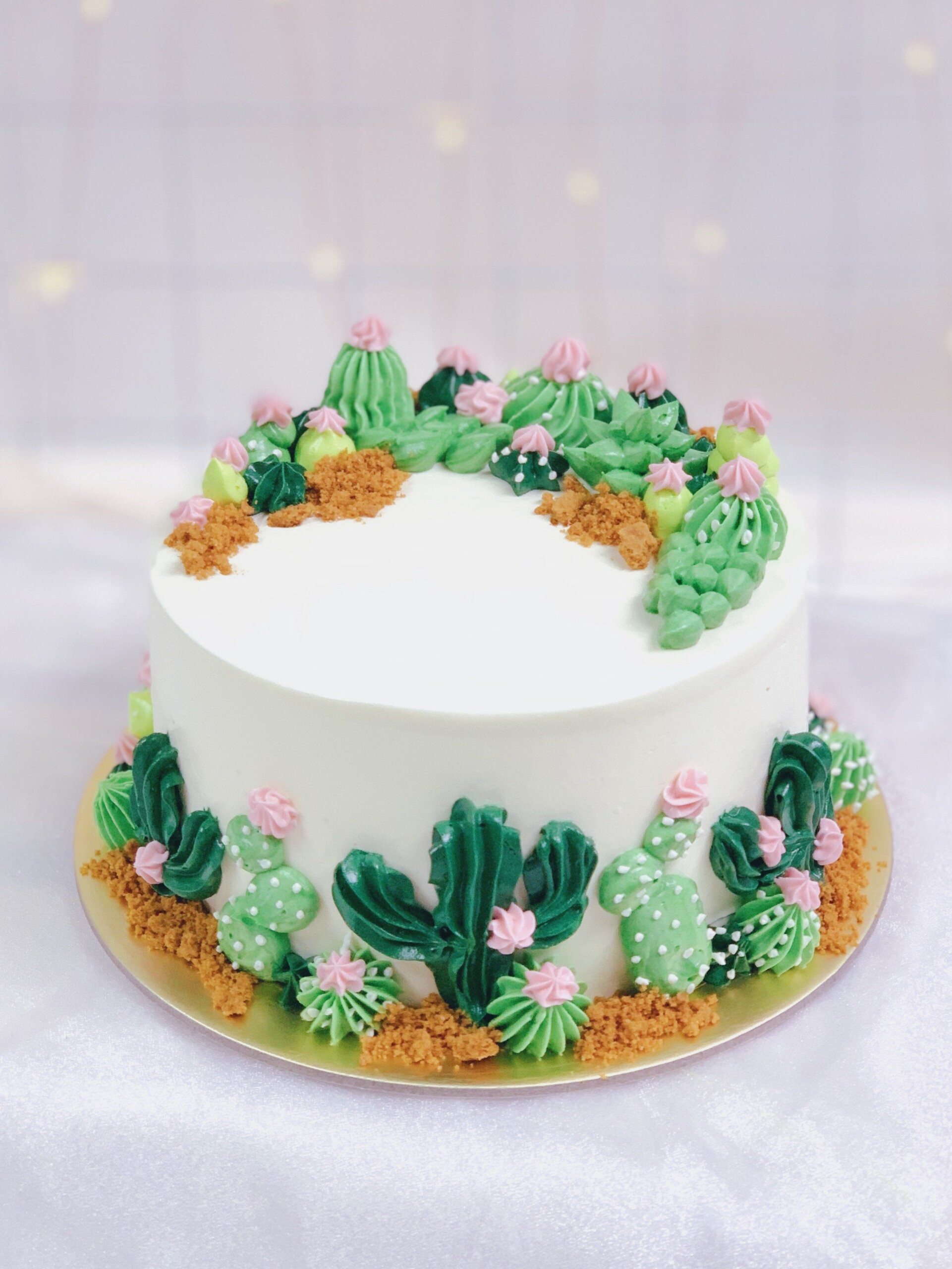 Cactus Decorated Cake