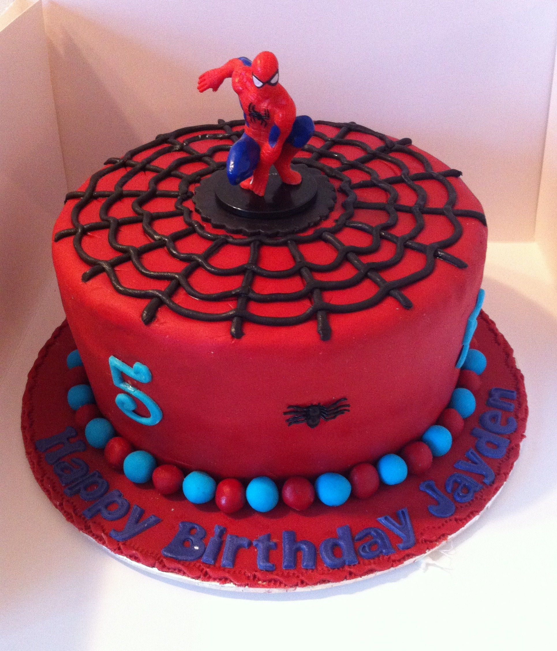 Spider Man Decorated Cake