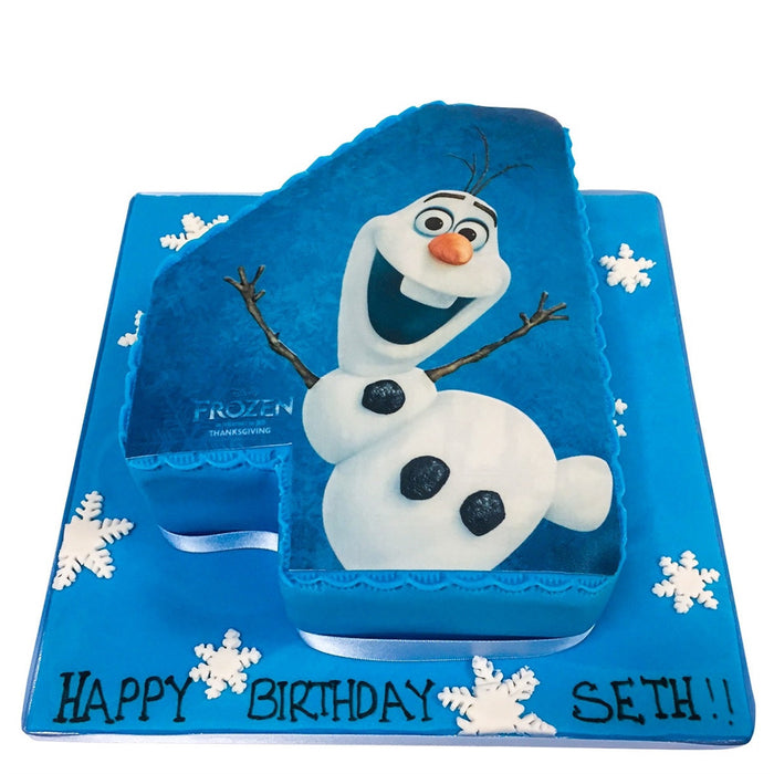 Olaf Decorated Cake