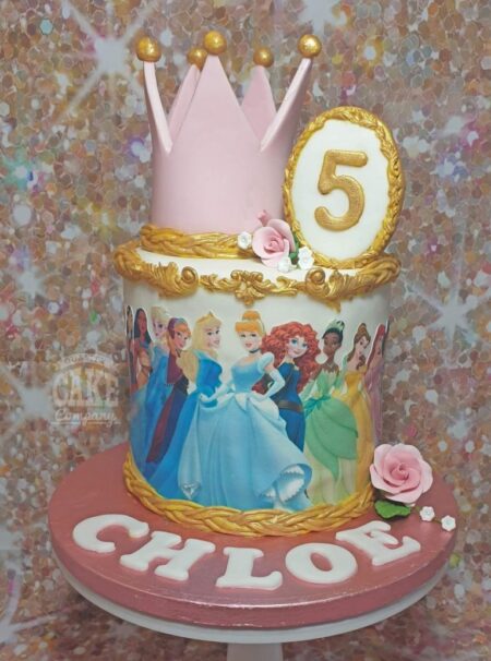 Disney Princess Decorated Cake