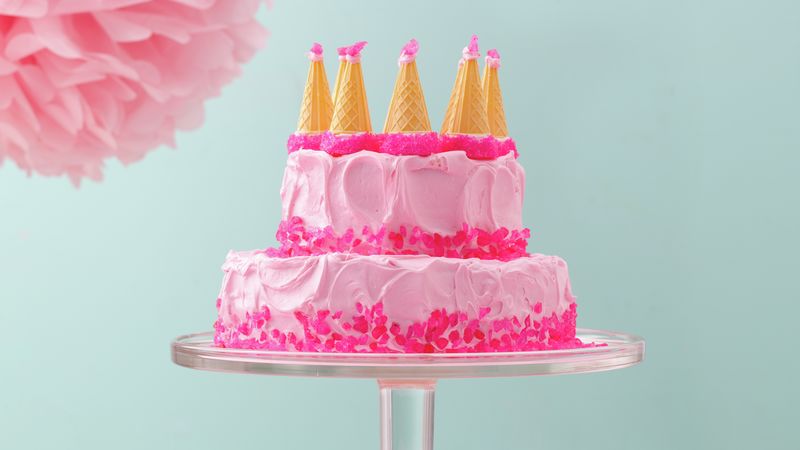 Pink Decorated Cake