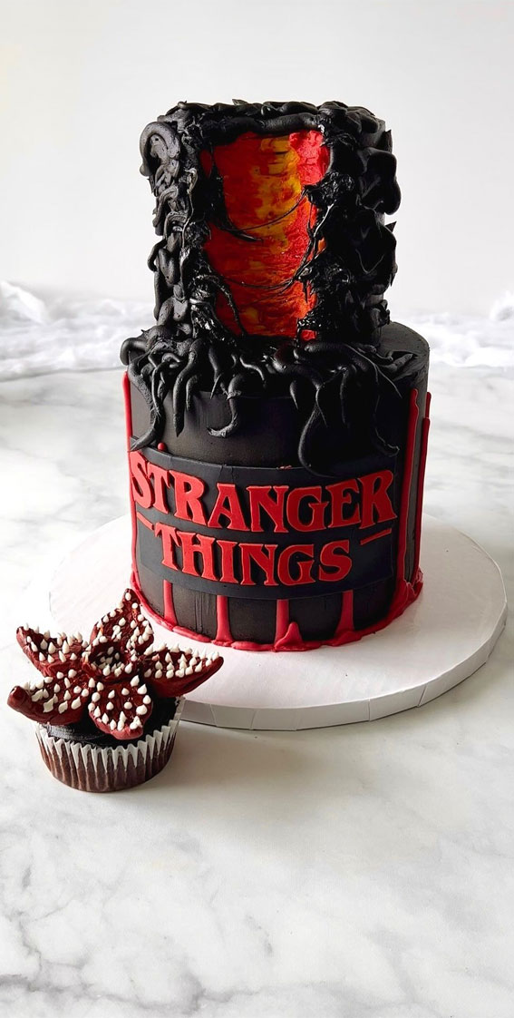 Stranger Things Decorated Cake