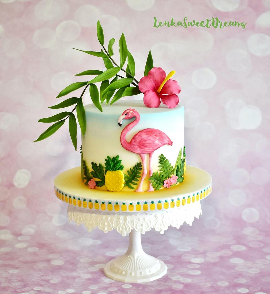 Tropical Decorated Cake