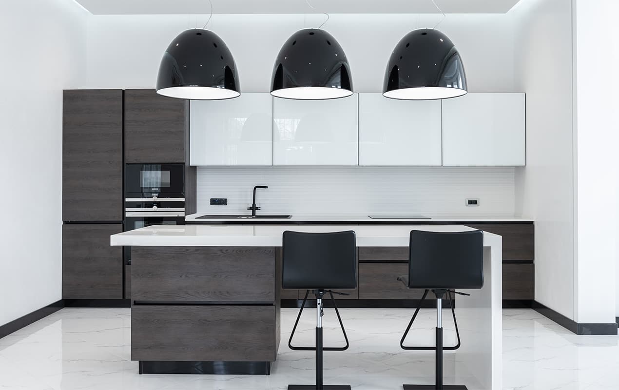 Black And White Kitchen Decoration