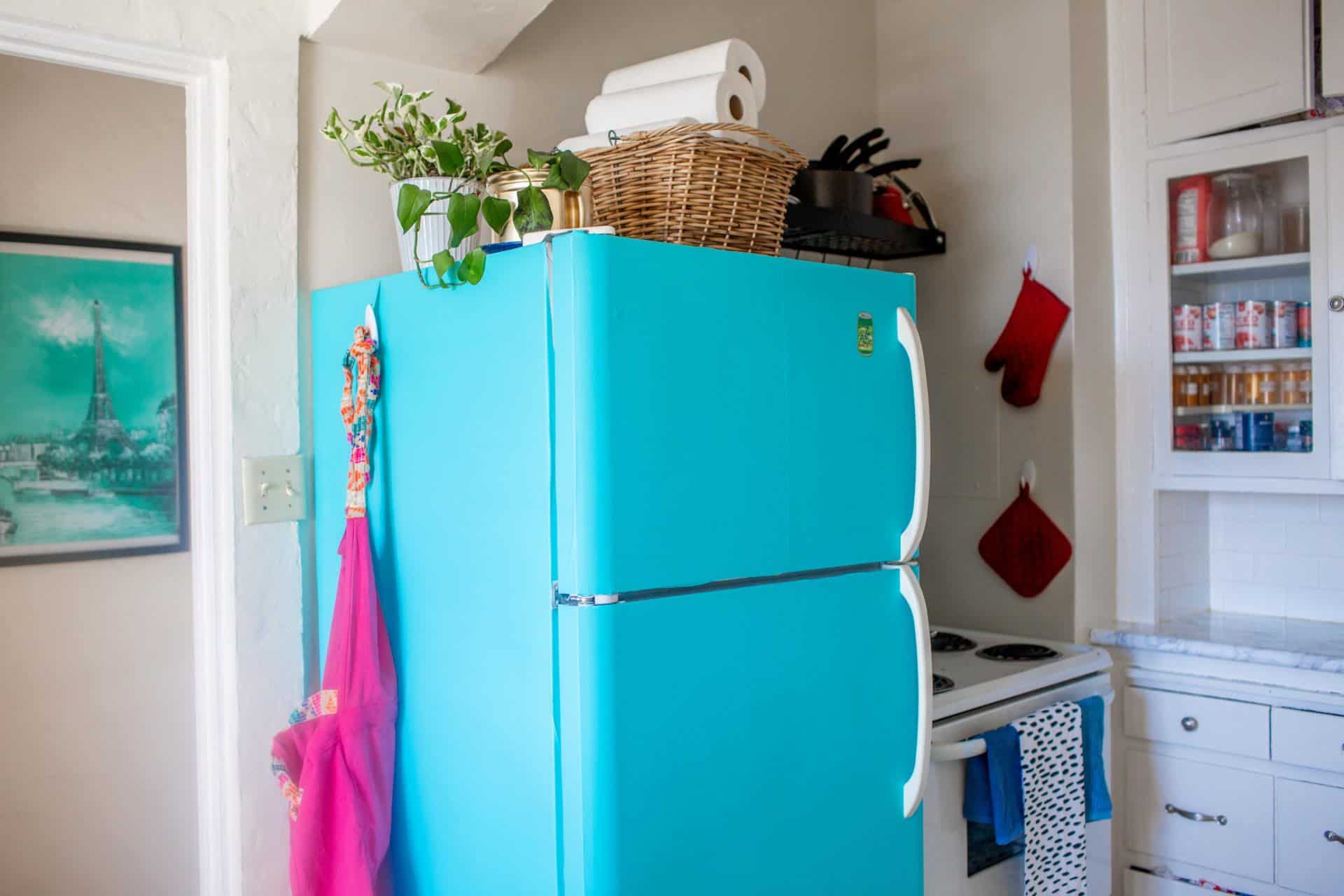 Decoration of Colored Refrigerators