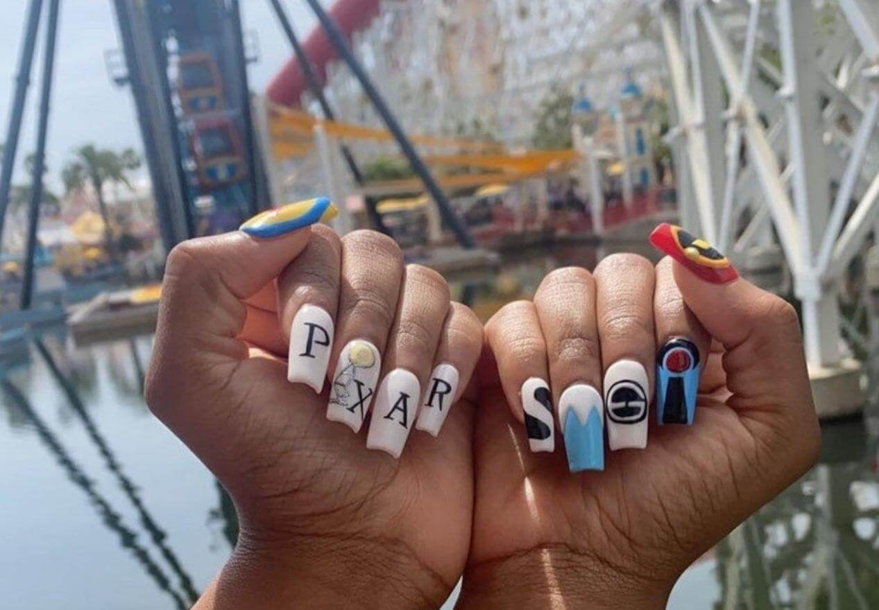 Disney Princesses Decorated Nail