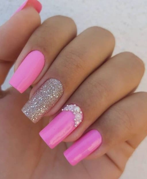 Unhas Decoradas Rosa