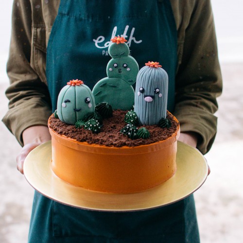 Cactus Decorated Cake