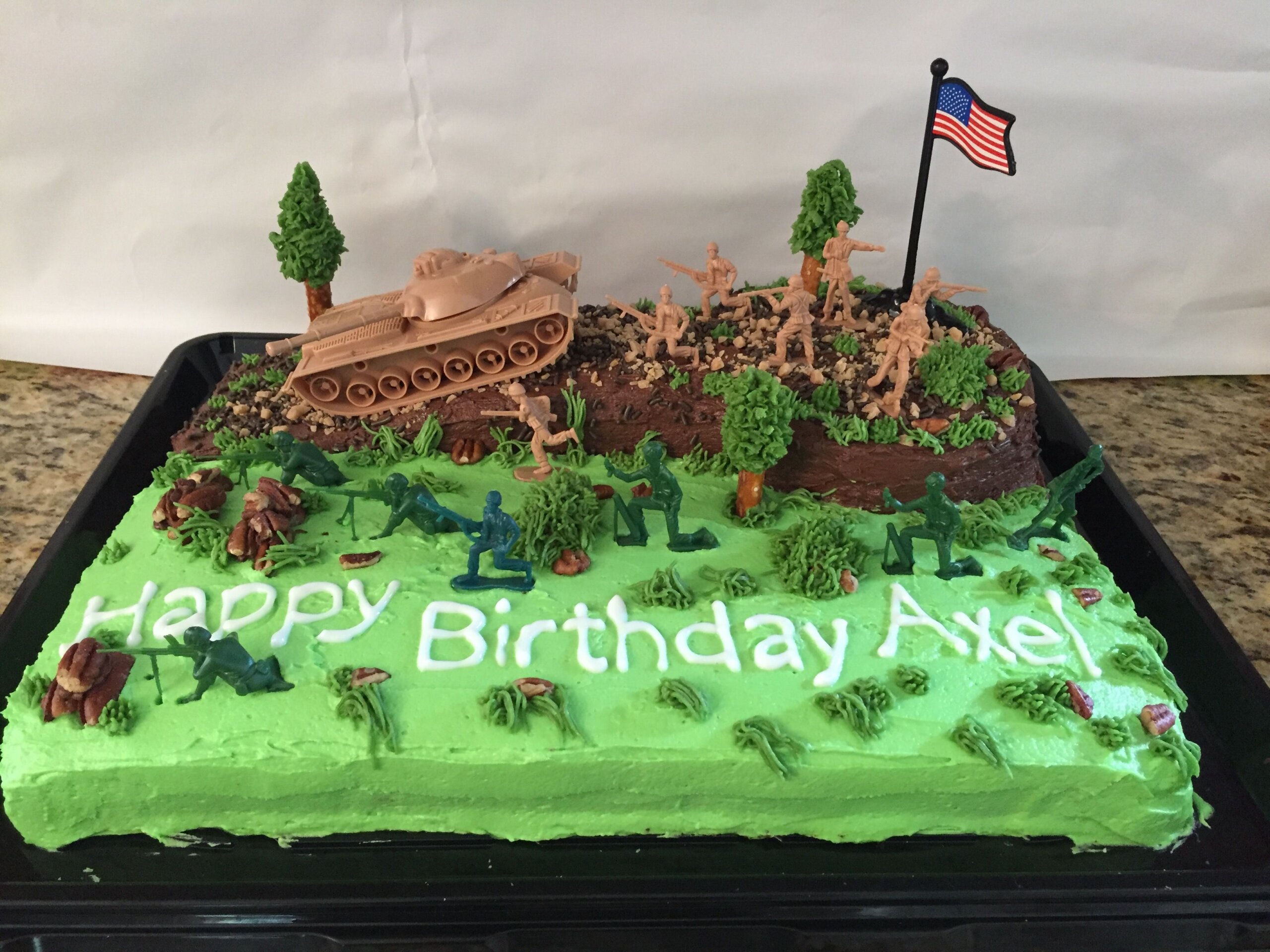 Decorated Army Cake