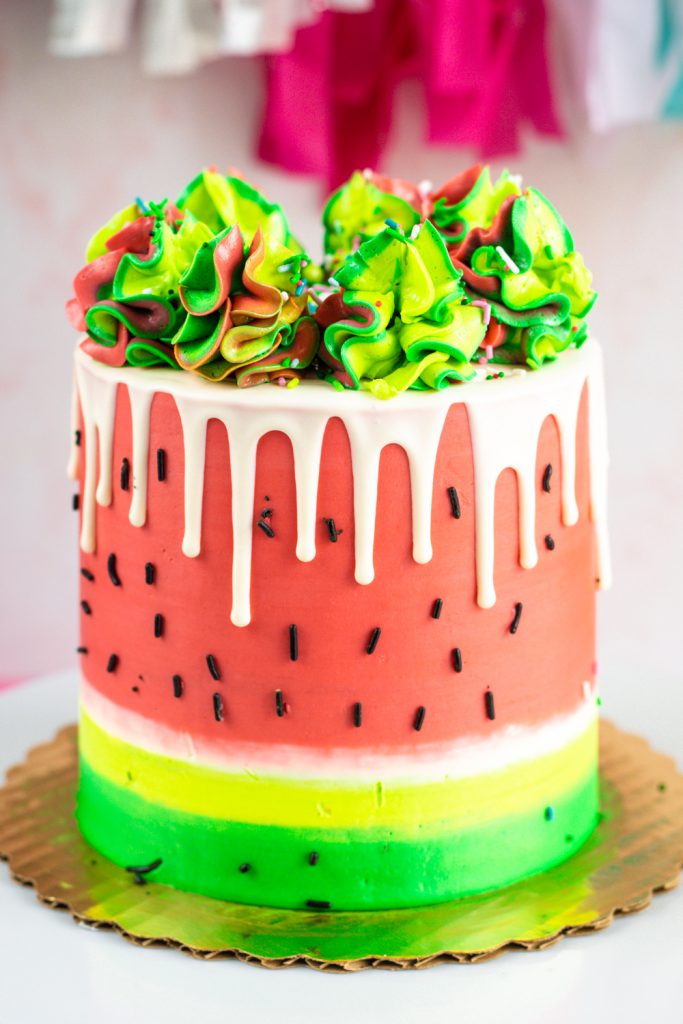 Watermelon Decorated Cake