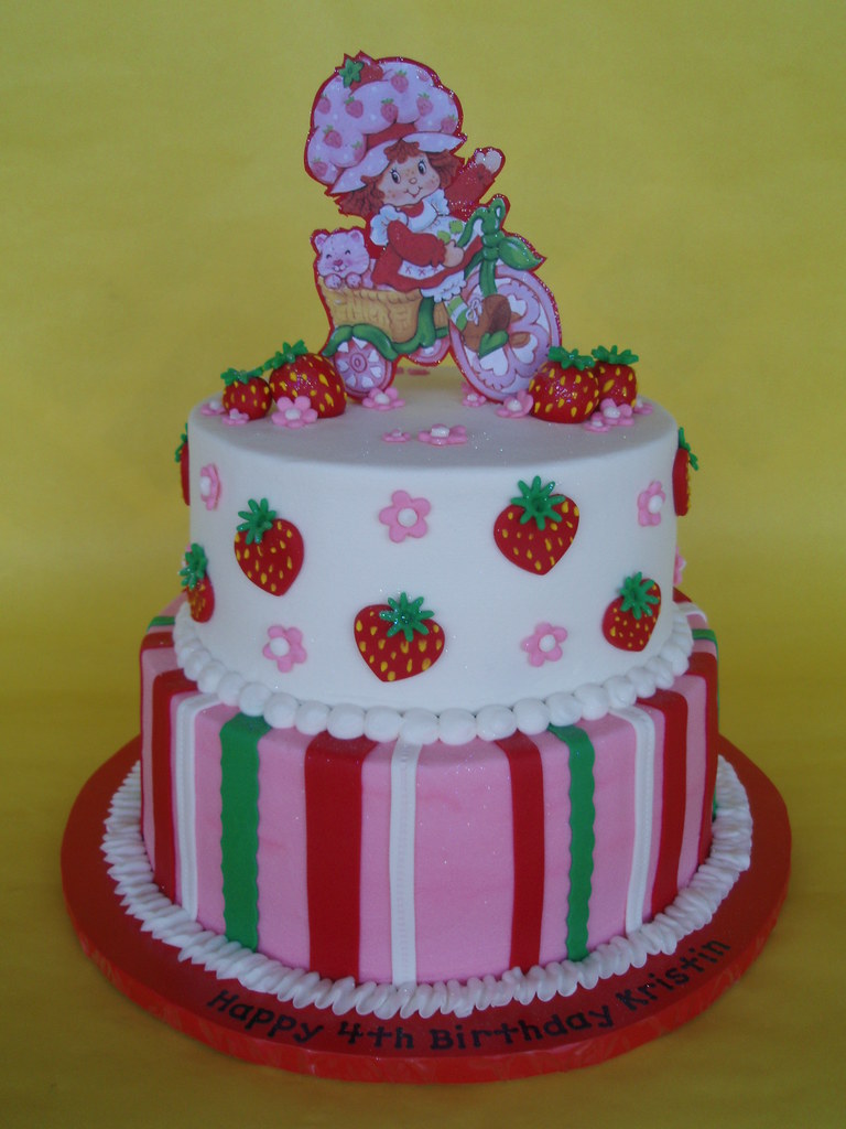 Strawberry Shortcake Decorated Cake