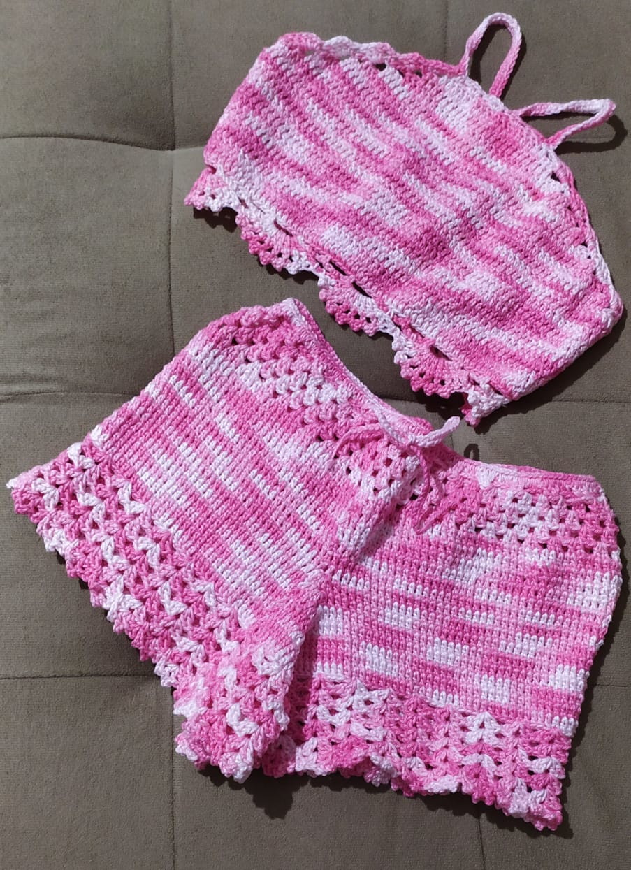 site:elo7.com.br Conjunto Infantil De Croche