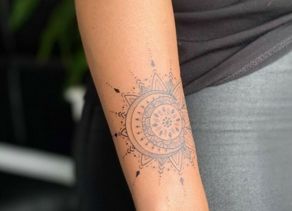 sun and moon tattoo