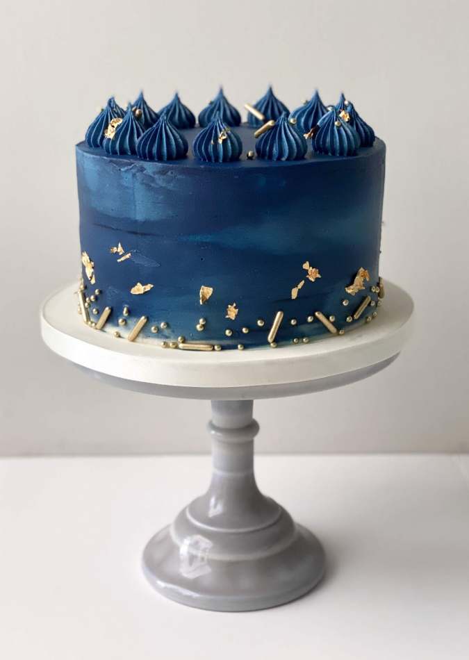 Blue Decorated Cake