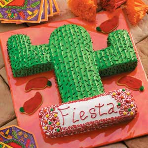 Cactus Decorated Cake