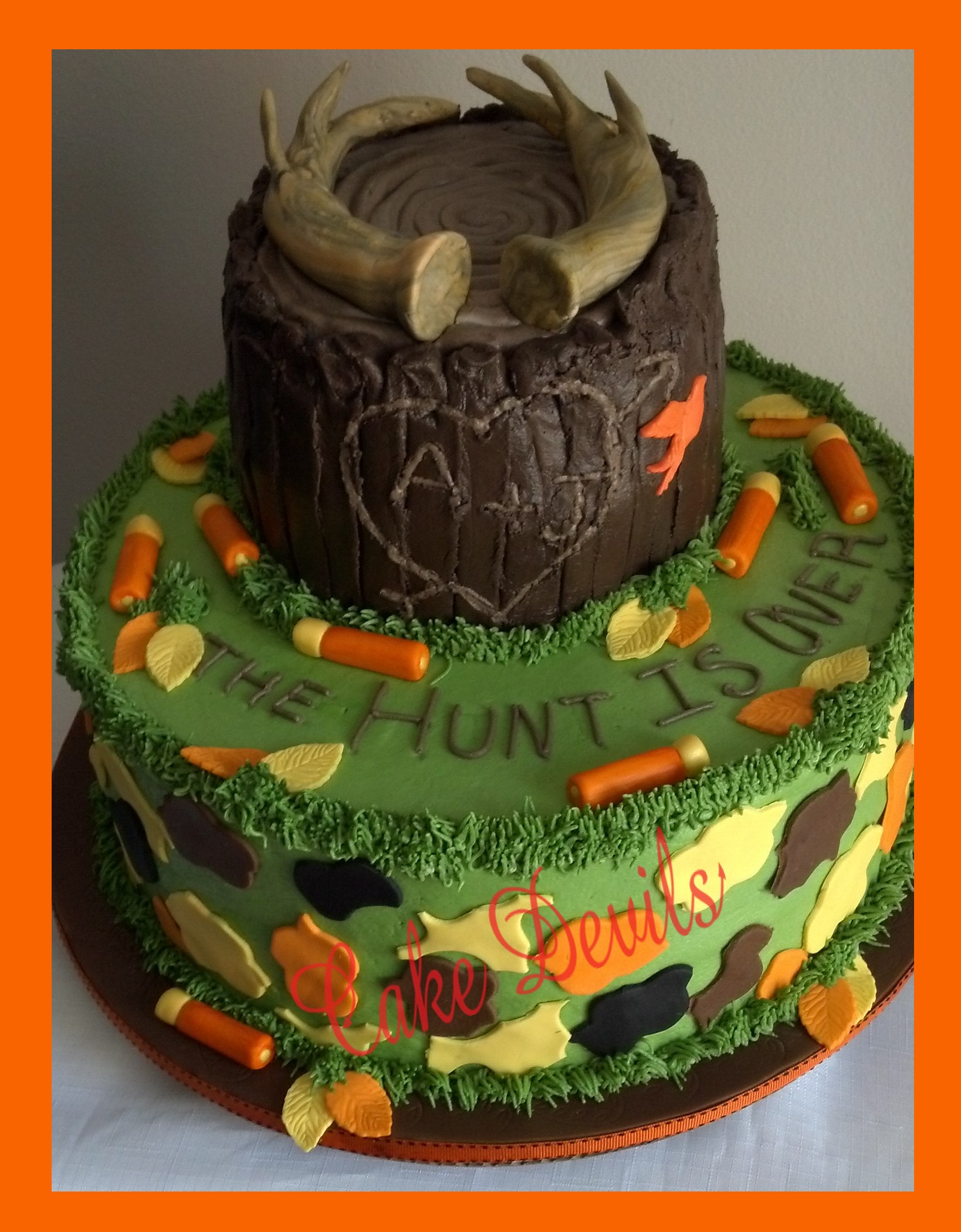 Camouflage Decorated Cake