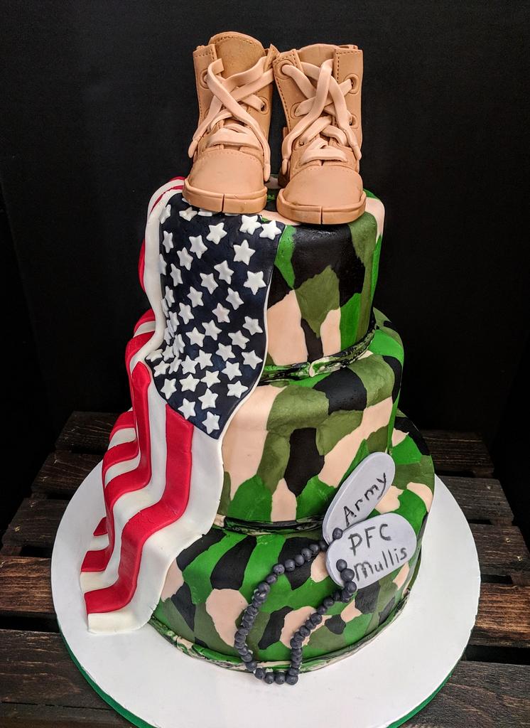 Decorated Army Cake