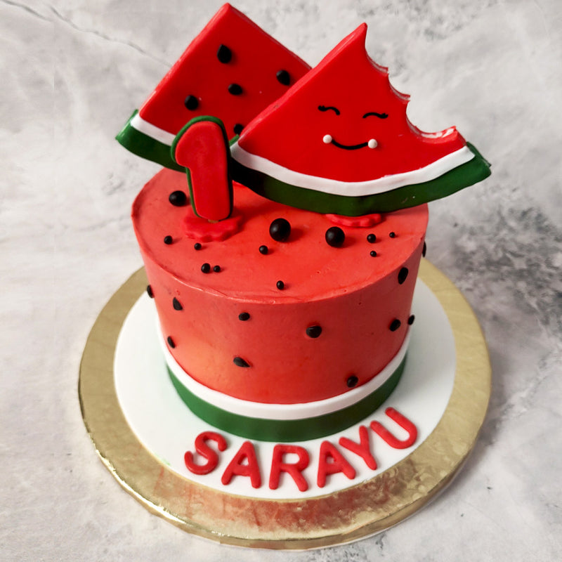 Watermelon Decorated Cake