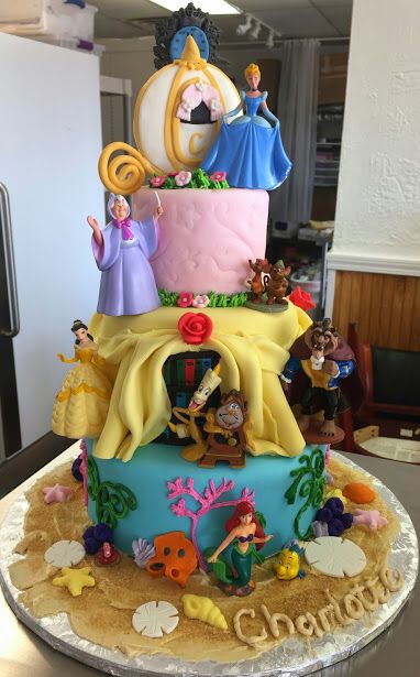 Disney Princess Decorated Cake