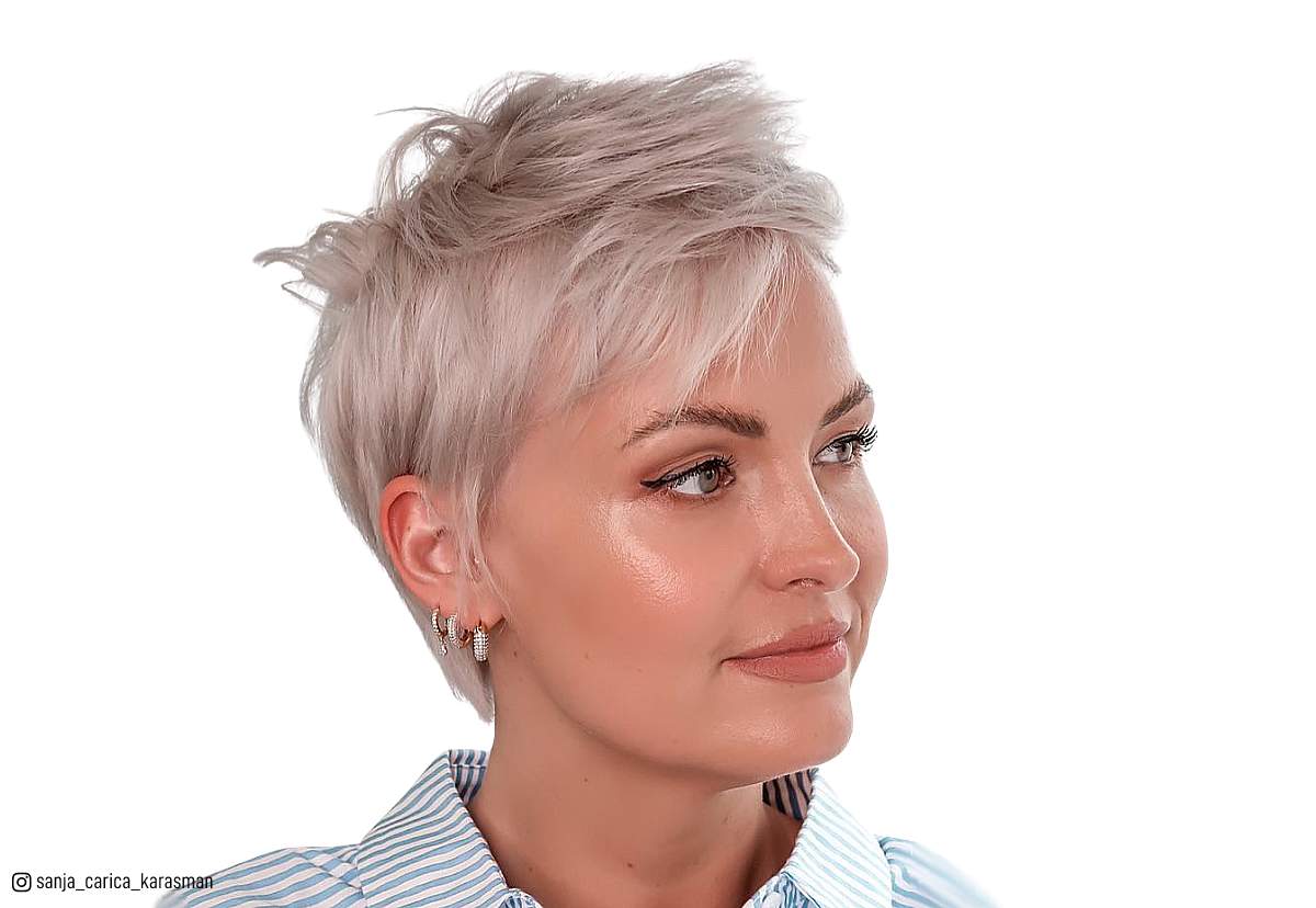 Platinum Short Hair