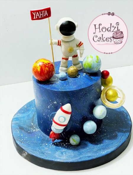 Astronaut Decorated Cake