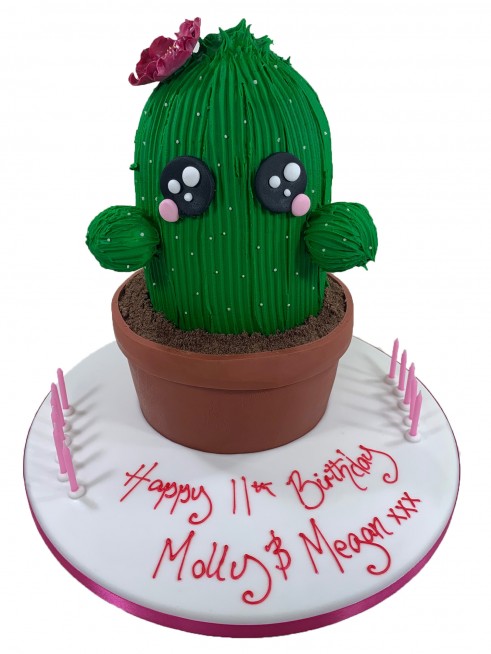 Cactus Decorated Cake