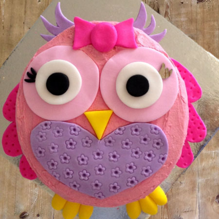 Owl Decorated Cake