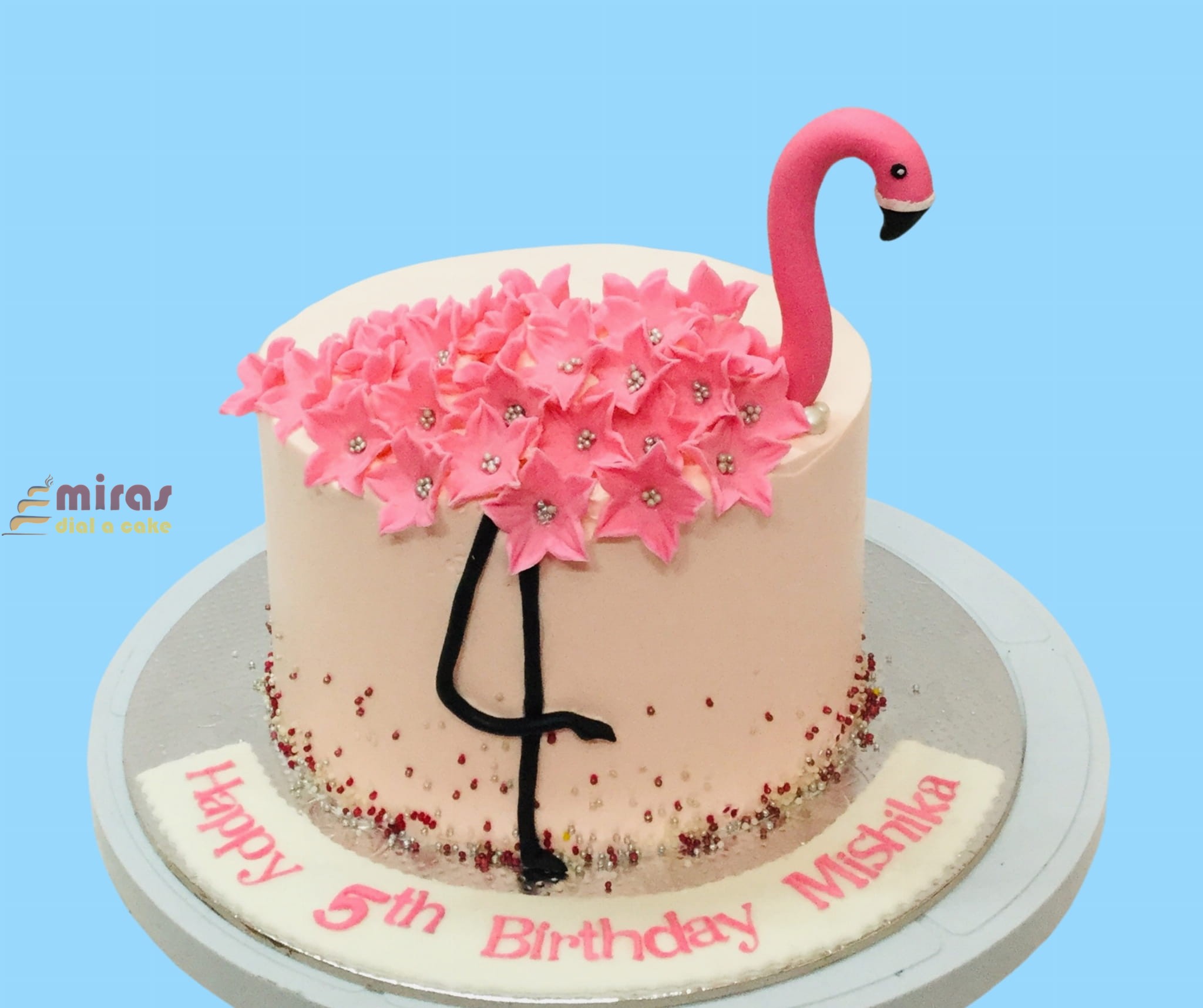 Flamingo Decorated Cake